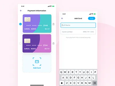 Payment Method add card apple card bank card credit card edit nudds payment stripe trash
