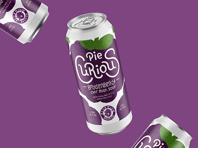 Pie Curious NEIPA ale badge logo beer beer art beer bottle beer branding beer design branding branding design craft beer design graphic design identity identity design logo logo design neipa package design packaging sour beer