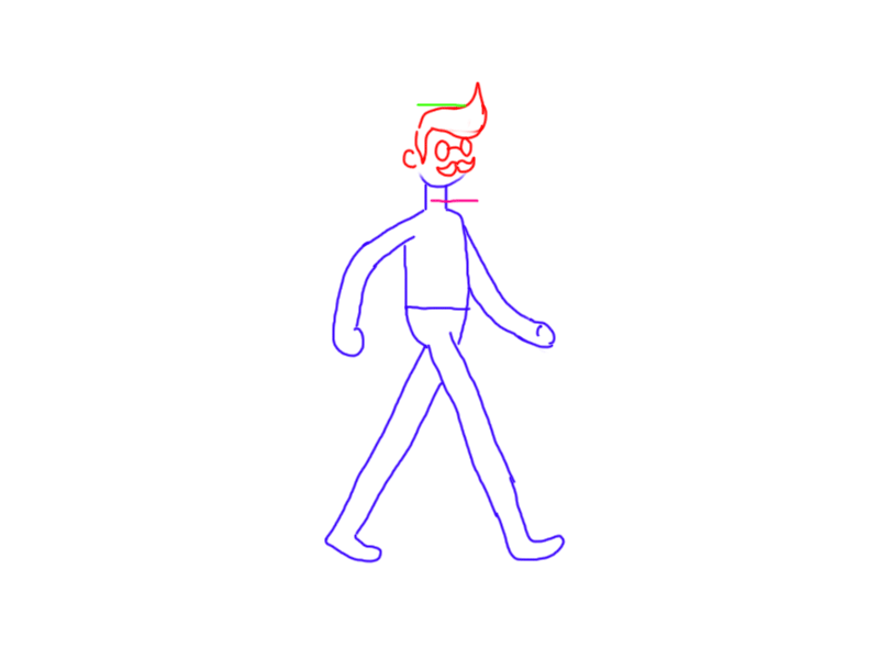 walk cycle reference animation frame by frame illustration