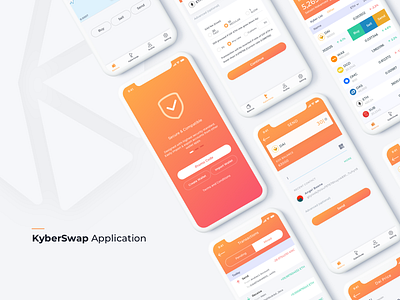 KyberSwap Mobile Application application bitcoin blockchain coin crypto kyber mobile network wallet