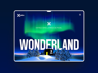 Pickx Wonderland Activation 3d animation graphic design motion graphics ui