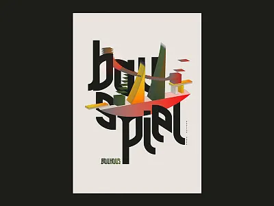 Bauhaus 3dillustration bauhaus font graphicdesign illustration type type daily typography vector