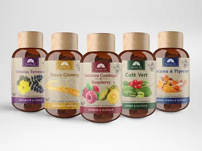 Nature AZ Natural suplements Label design label label and box design label design label packaging mockup mockup design natural organic supplement