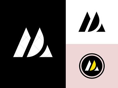 MD Logo branding d design dm dm logo dm monogram graphic design icon identity lettermark logo logo design logotype m md md logo md monogram monogram typography vector