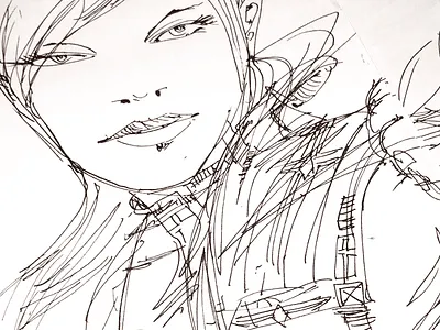 Sci-Fi Sketching... illustration rotring scifi