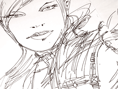 Sci-Fi Sketching... illustration rotring scifi