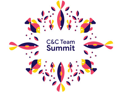 Team summit logo abstract fish fish logo fishes