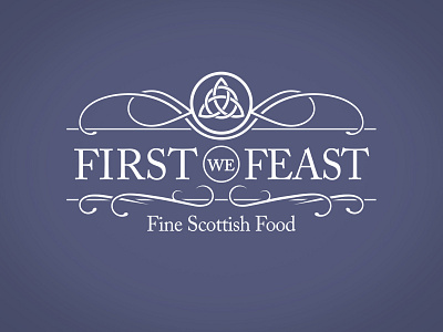 First We Feast adobe illustrator catering food idenity logo luxury