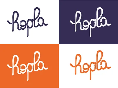 Hopla - identity improvements animation brand branding branding and identity design flat handmade handmade logo handmade type hopla identity illustration line art logo typography vector