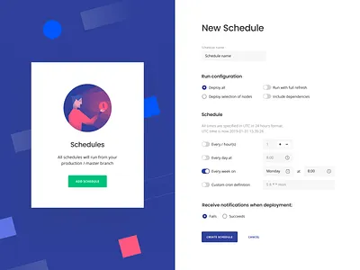 Dataform: New Schedule app cloud data data data warehouse database desktop editor ide manage storage platform saas sql sql ide sql toolkit warehouse workflow