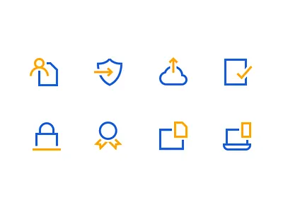 Minimal Icon Set benefits brand brand and identity brand designer hr iconography icons icons set illustration landing page website web design