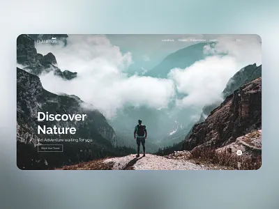 Planetos Home page Website design home homepage interaction landign page ui uiux design ux website