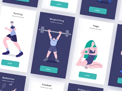 健身项目 ui 插图