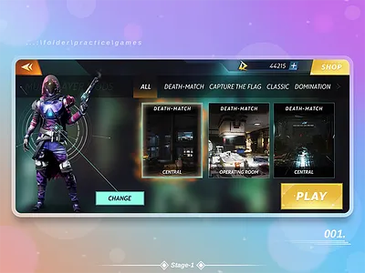 UI/UX Futuristic mobile game design futuristic futuristic ui game game app game design gui icon mobile game ui ux