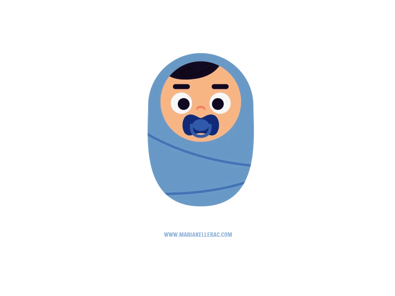 Crying Baby after affects animation baby bebe boy crying cute illustration kidlit kids mexico motion vector