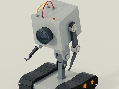 Rick and Morty's Useless Robot 3d abstract blender blender3d c4d cycles illustration lowpoly render rick and morty rickandmorty robot simple