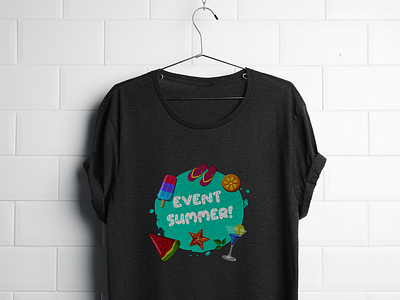 Realistic T Shirt Psd Summer branding design logo t shirt design
