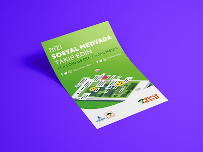 Tree Istanbul - Poster Design v2 2019 bright colors color creativity design emoji facebook follow green illustration instagram istanbul modern poster rectangle simple social media tree twitter white