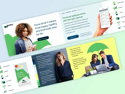 Bayport Proposed Stylescape bank bank website creative direction credit union design finance photo illustration stylescape ui ux web design website