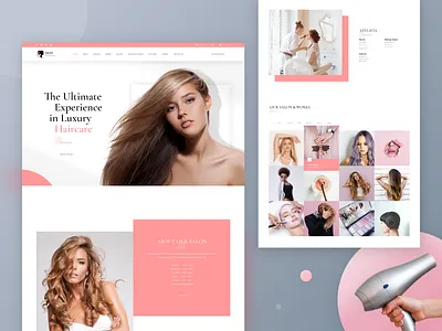 Rez Felix Beauty Salon beauty beauty salon branding design fashion graphic rezfelix slide slider theme design theme for wordpress typography ui web webdesign webnus website wordpress wordpress design