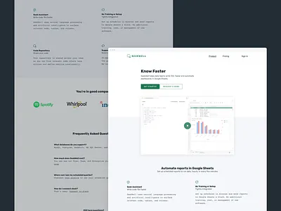 Seekwell.io homepage css homepage layout website
