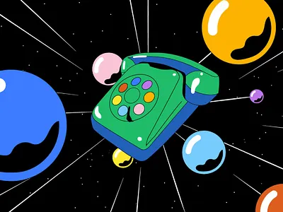 Operator! colors editorial illustration intercom