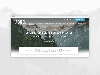 Website for non-profit organization concept corporate design header module non profit non profit non profit organization profit section ui ux web