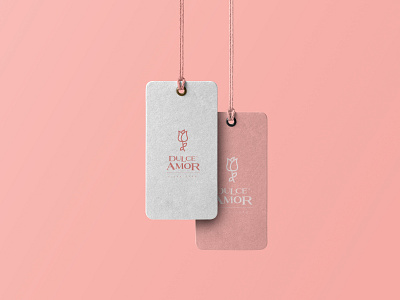 Handtags fashion textile branding handtags logo packaging vector