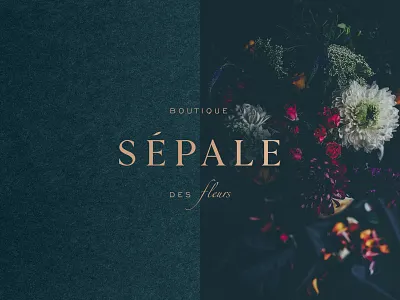 Sépale Brand Design botanical boutique branding design elegant floral florist flowers font french style illustration logo logodesign stationery typography