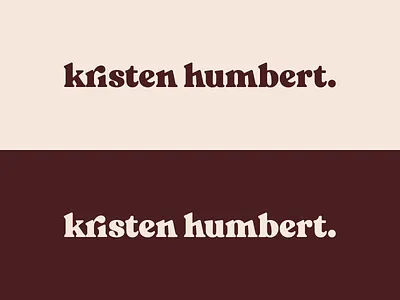 Kristen Humbert Logo - Brown branding design graphic design hand lettering handlettering illustrator letter design lettering logo logo design typography