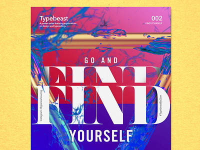 Find Type 3d 3d art poster poster design typography