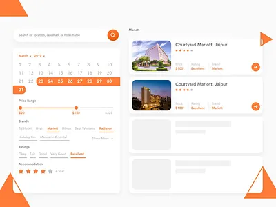 Hotel Booking Website Design adobe xd design hotel booking interface search travel website ui ui design ux web design website