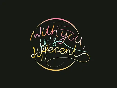 Quote lettering blend blend tool dark design gradient illustration illustration art letter lettering lettering art love quote typography vector