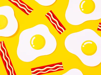 EGGCITING sticky notes and washi tape bacon egg patten stationery design