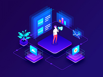 illustration colour exercise gradient illustration interesting people popular design saas