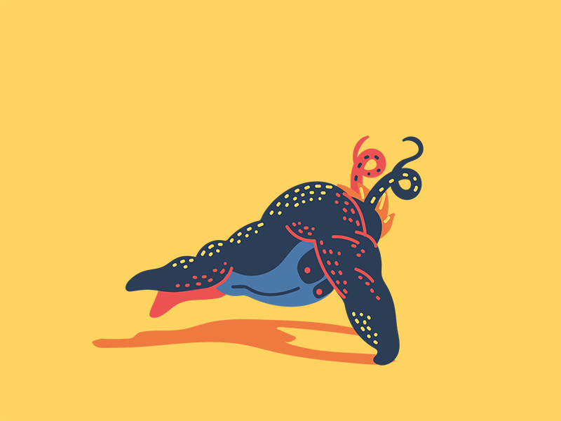 Gori 2d animal animated gif animation character design design digital art flat illustration vector