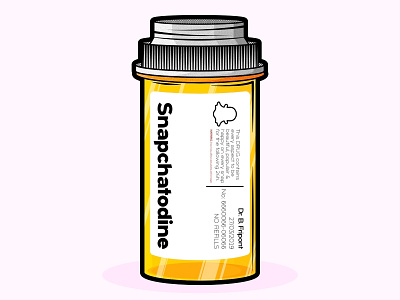 Social Media Pharmacy: part II (the bottle) affinitydesigner belgium branding design flat graphic health illustration logo medics pharmacy pills snapchat social media society ui ux vector