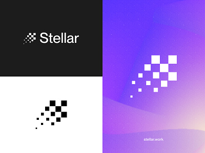 Stellar Logo Mark branding design logo