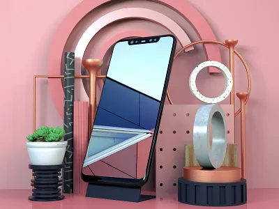 Sublime Set 2.0 3d abstract adobe animation branding c4d cgi design dribbble geometric art illustration mobile animation motion graphics octanerender product render setdesign shapes texture ui