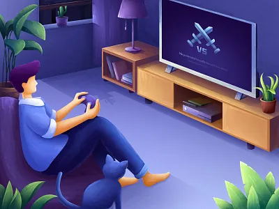 Play Game art game illustration