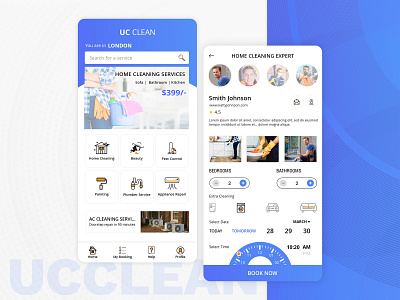 Home Cleaning & Repair Service App app design app designer bathroom beauty app bedroom clean app design clean app landing cleaner cleaning cleaning services home house painting pest control plumber repairing ui ux ui