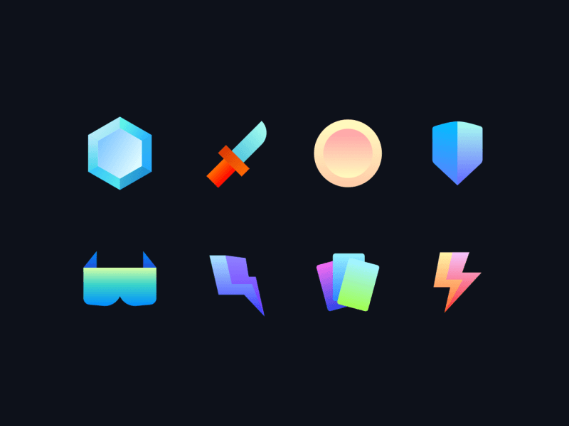Icon for Chartcut 2d animation chartcut icon json lottie motion