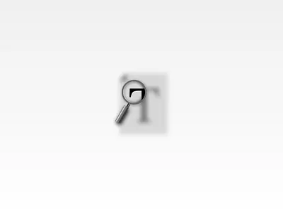 Icon for font searching app app branding design dimension font icon logo sketch type typography ui ux