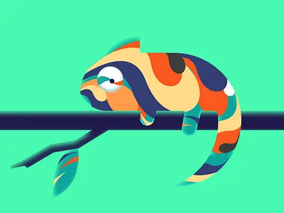 Chameleon illustration