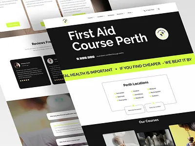 Australia Wide First Aid - website UI design app design branding design figma gui design home page illustration landing page logo prototyping responsive design ui ui graphics user flow ux uxui website website redesign wireframing