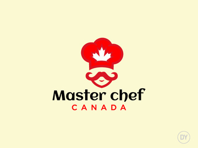Master Chef Canada flat design logo design minimal logo restaurant