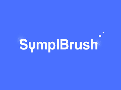 SymplBrush Logo branding design logo typography