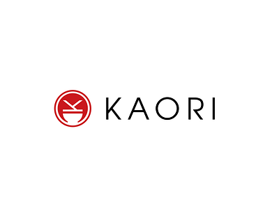 Asians Restaurant Logo " Kaori " ( SOLD ) bowl bowl logo chopstick circle circle logo pokebowl pokebowl logo red red logo restaraunt restaurant app restaurant branding restaurant logo simple simple logo sushi sushi logo
