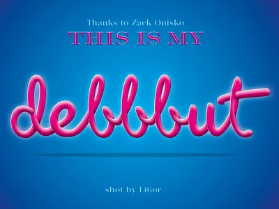 debbbut by li6® branding design illustration logo typography vector