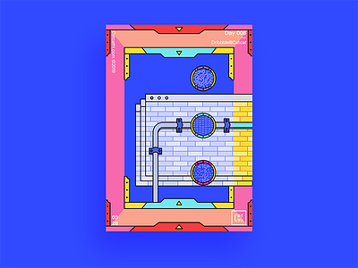 Web Wall art color design illustrator typography